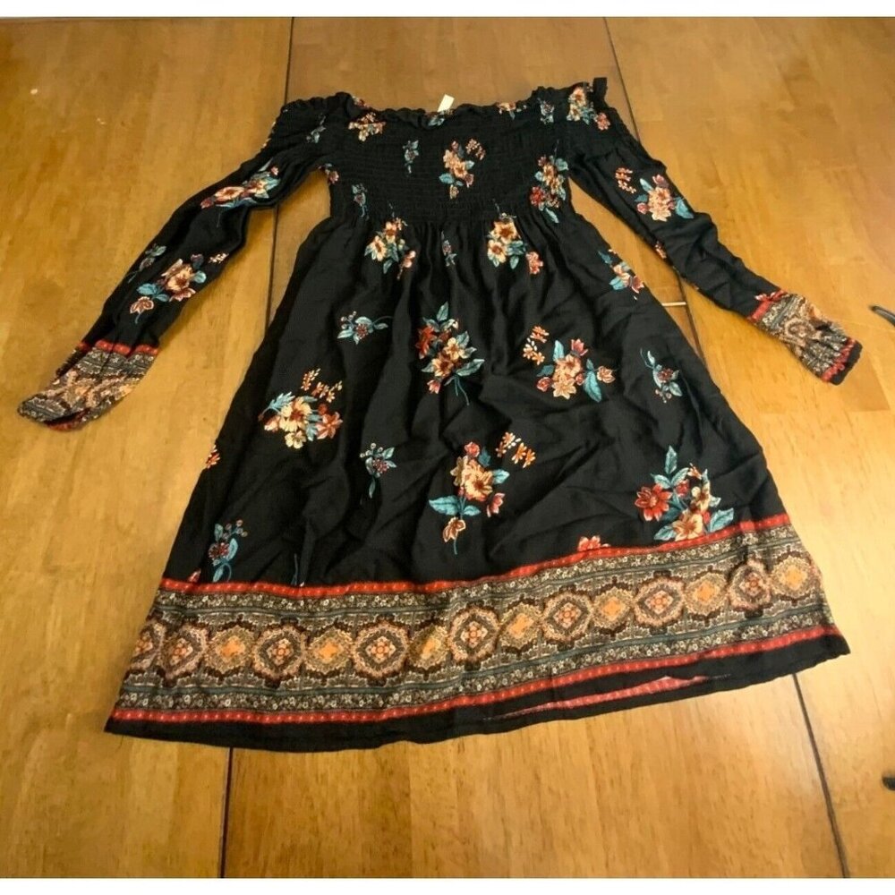 New! Xhilaration Dress - Size XS - Juniors - Off Shoulder Dress - Floral